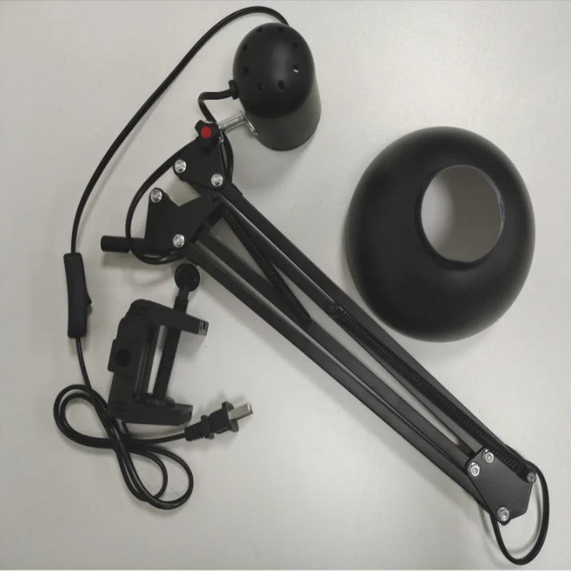 Study Table Lamp with Clamp School Computer Desk Lamps Folding Office Light Manicure Room Desks LED Nail Gel Lights