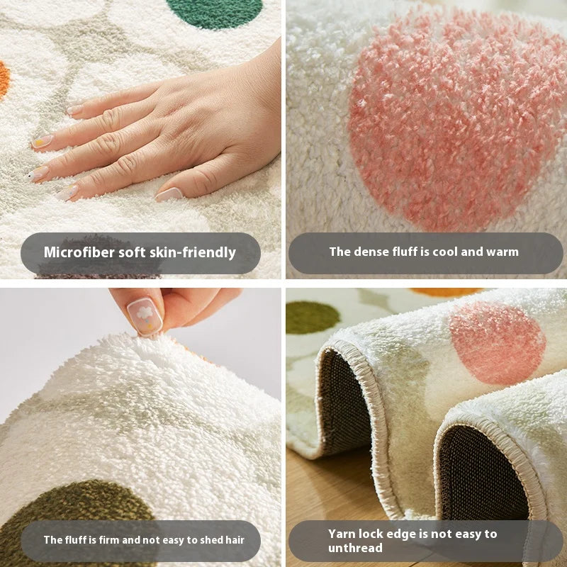 VIKAMA Faux Cashmere Cat Carpet Soft And Cozy Cool Insulation Warm Bedroom Living Room Sofa Bedside Blanket Home Decoration