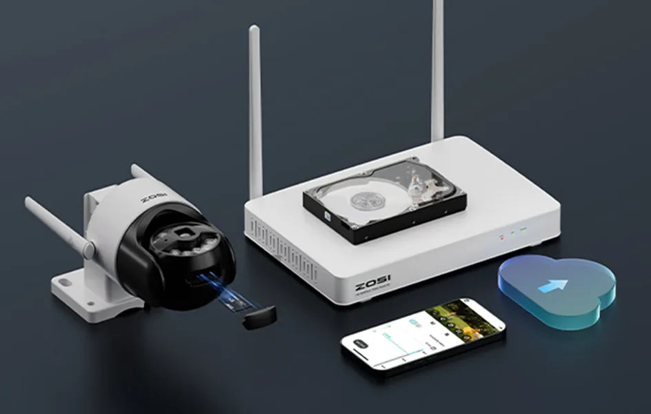 Modern Geometric Pillow Covers – Blue Abstract Boho (4-Piece Set, 18×18 in)