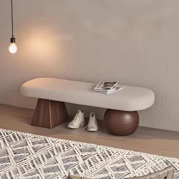 Nordic Shoe Bench – Light Luxury Entryway & End-of-Bed Bench