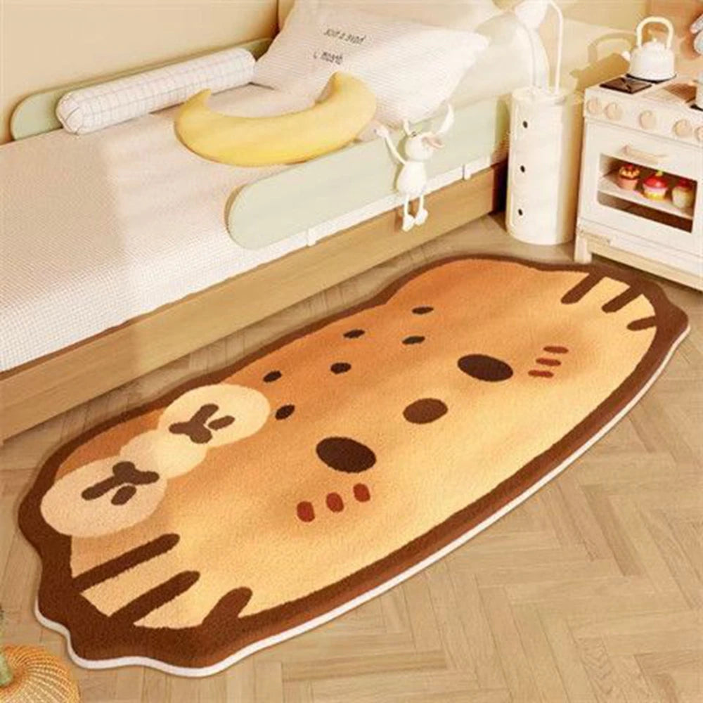 Floor Bath Waterproof Anti-Slip Bedside Rug For Bedroom, Winter Protection Home Decoration For Autumn And Winter