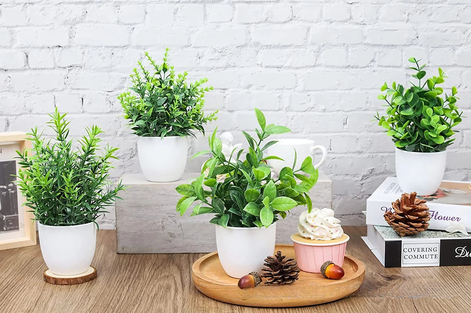 Wholesale Artificial Plant Potted Plants Fake Green Plants Indoor and Outdoor Decorations Plastic Bonsai Home Decorations