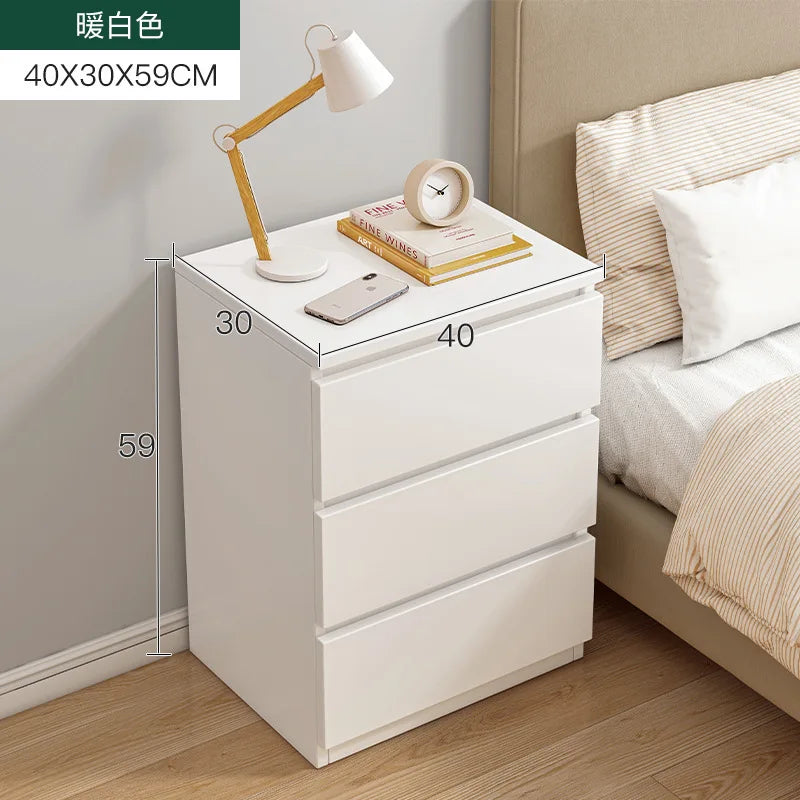 1pc/2pcs White Nightstand with 2 Drawers Small Wooden Bedside Table Storage Bed Side Table End Table Storage for Bedroom.