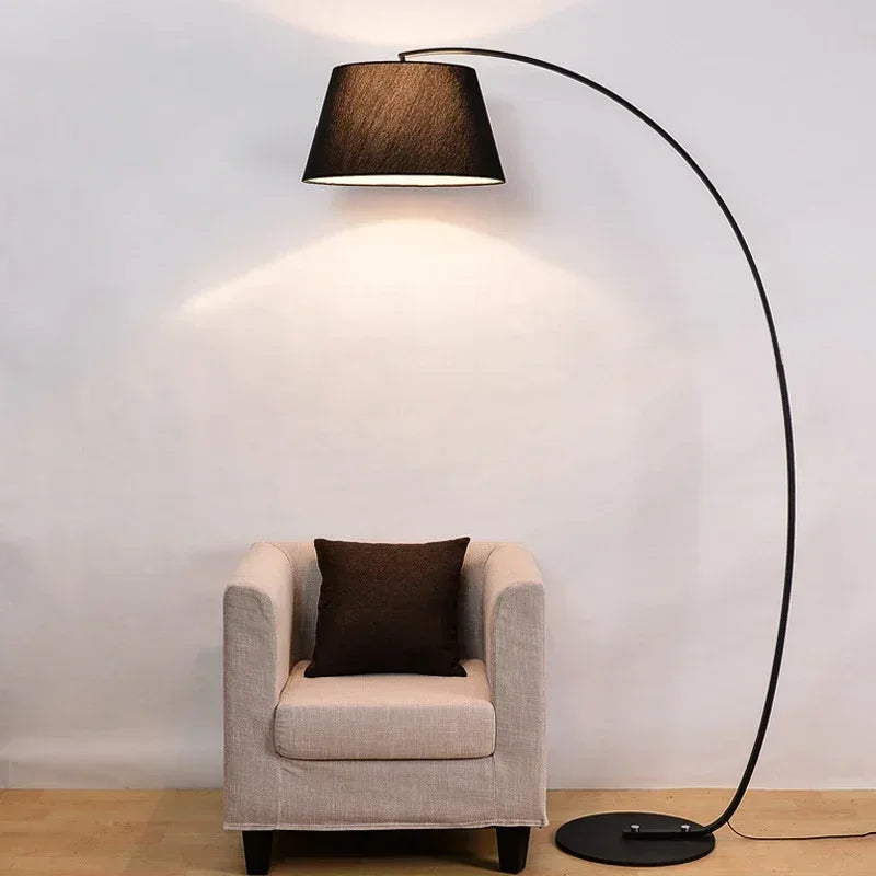 OULALA Nordic  Fishing Floor Lamp Modern Family Beside The Sofa LED Decorative Standing Light