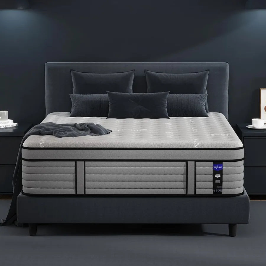 Firm King Mattress 16 Inch King Size Hybrid Mattress in a Box with Gel Memory Foam Upgraded Pocket Springs for Motion Isolation