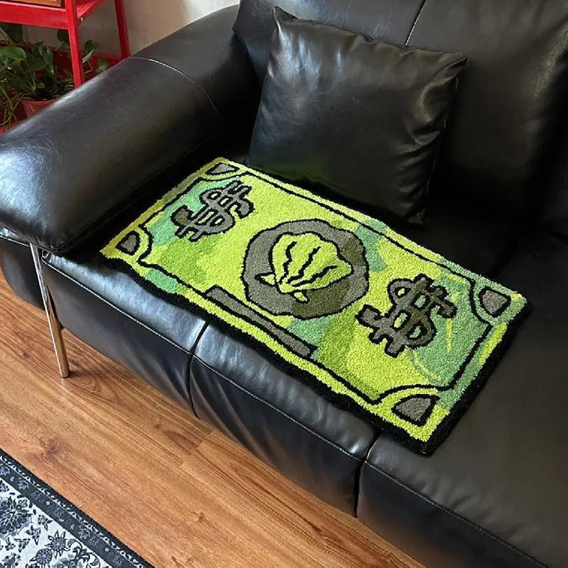 Coin Decorative Carpet – Bedroom Bedside Rug and Non Slip Bathroom Floor Mat