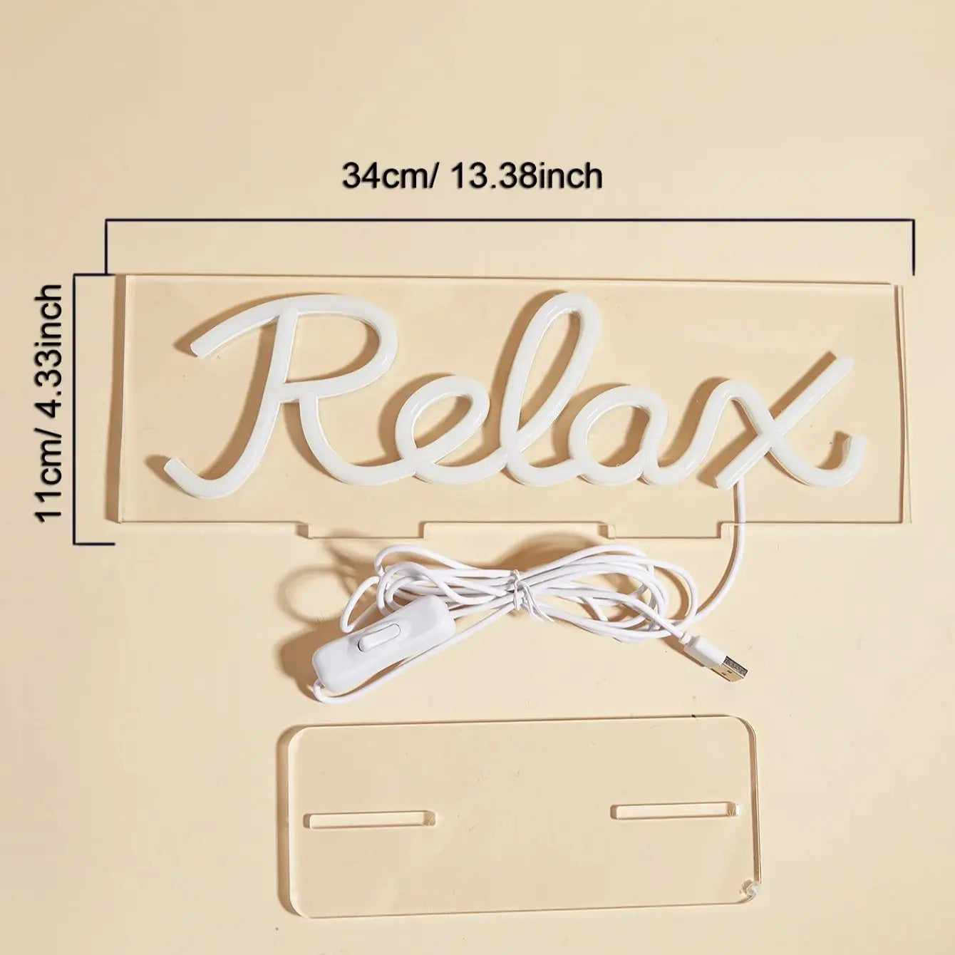 Chi-buy LED Neon Desk Relax  USB Powered Neon Signs Night Light 3D Wall Art Bedroom Living Room Decor Lamp Signs