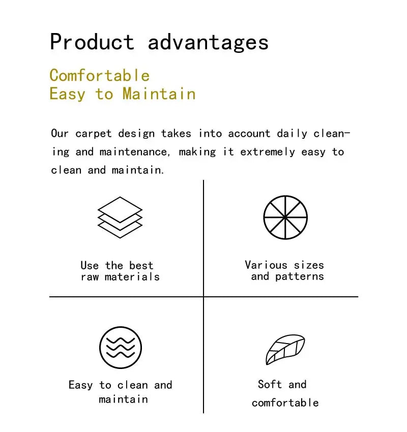 Woven Carpet Floor Mat – Black & Yellow Exotic Print with Tassels