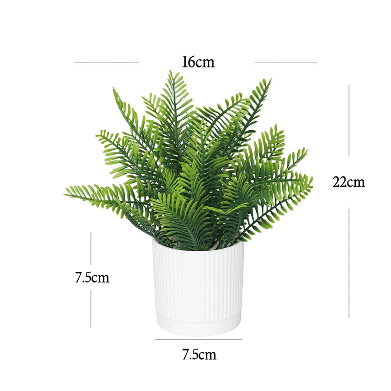 Artificial Potted Flowers Plants Bonsai Fake Plant Flower Potted Ornaments for Garden Small Simulated Tree Home Decor Supplies