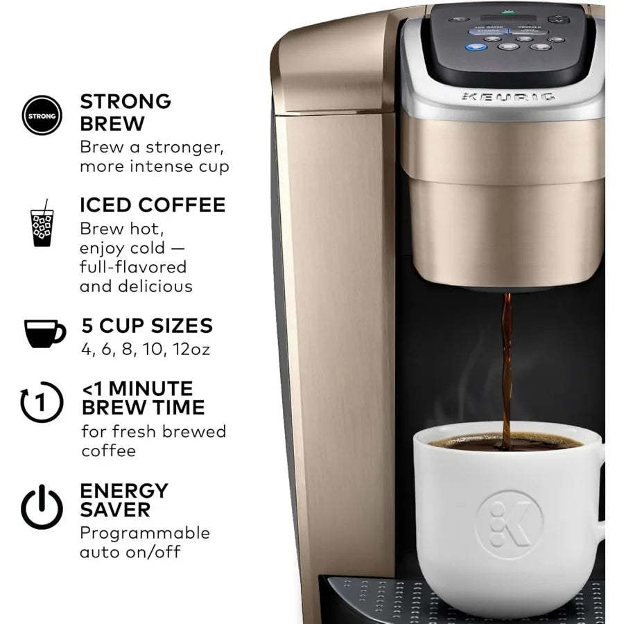 K-Elite Single Serve K-Cup Coffee Maker – Strength & Temperature Control with Iced Coffee