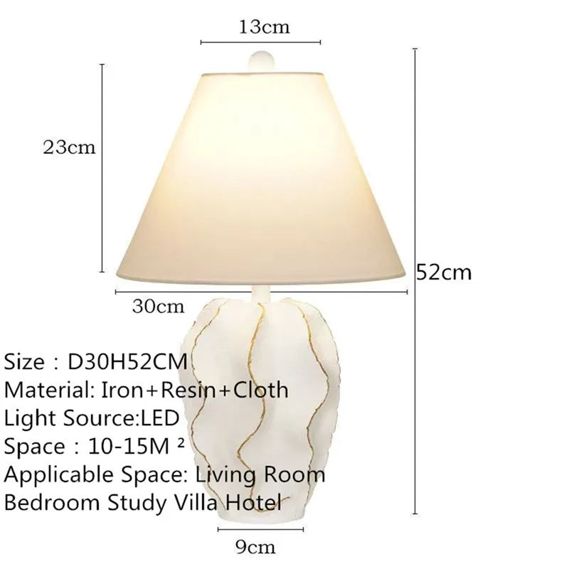 Contemporary Luxury Table Lamp LED Personality Creativity Living Room Bedroom Study Villa Hotel Bedside Household Desk Light