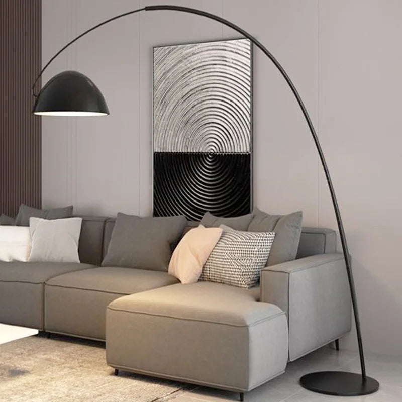 Marble Base LED Floor Lamp Modern Minimalist Floors Lamps Bedroom Living Room Tricolor Lighting Lamp Room Decoration Accessories