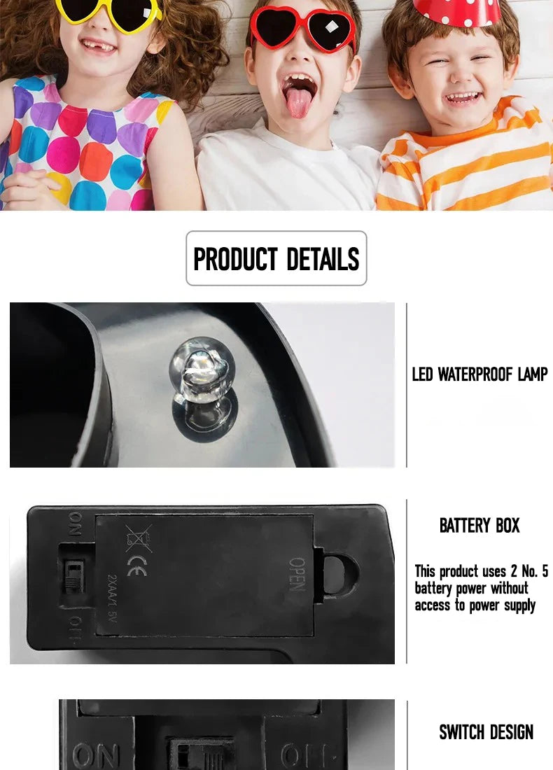 22cm Letters with Led Light Black Alphabet Letter Number Night Light Home Christmas Decoration Birthday Supplies Room Decoration