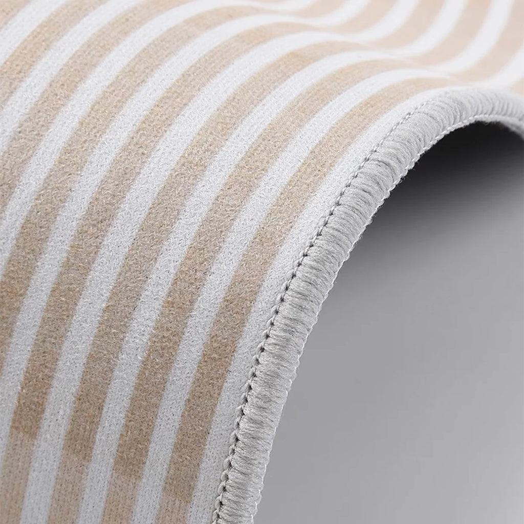 Simple semicircular crystal velvet door mat home non-slip foot mat porch mat bathroom mat