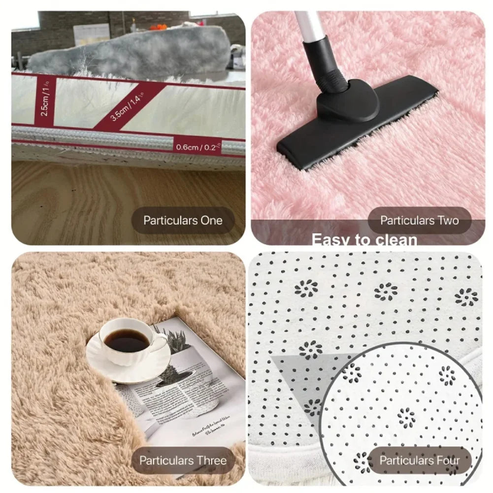 Living Room Rugs For Bedroom Home Decor in Multiple Colors Rugs  Ultra-Soft Plush Faux Durable & Machine Washable Hallway