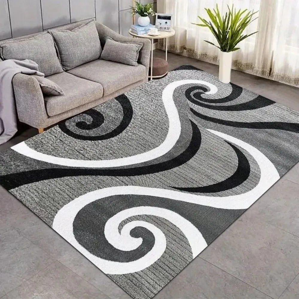 VIKAMA Modern Floor Mat Non-Slip Rug Suitable for Living Room, Bedroom, Office Comfortable Rug Printed Mat Kitchen Mat