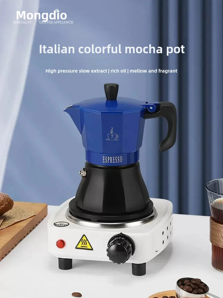 150ml / 300ml Stovetop Espresso Maker – Italian Moka Pot Coffee Maker