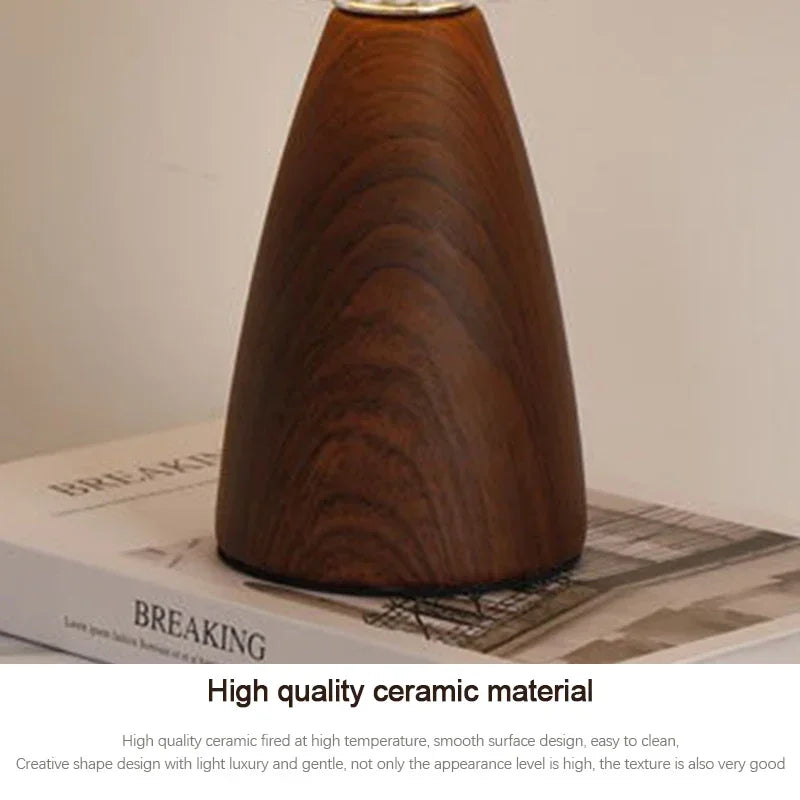 LED Table Lamp Retro Bedroom Fabric Pleated USB Study For Home Room Decor Desktop Decorative Ambiance Bedrooms Bedside Desk Lamp