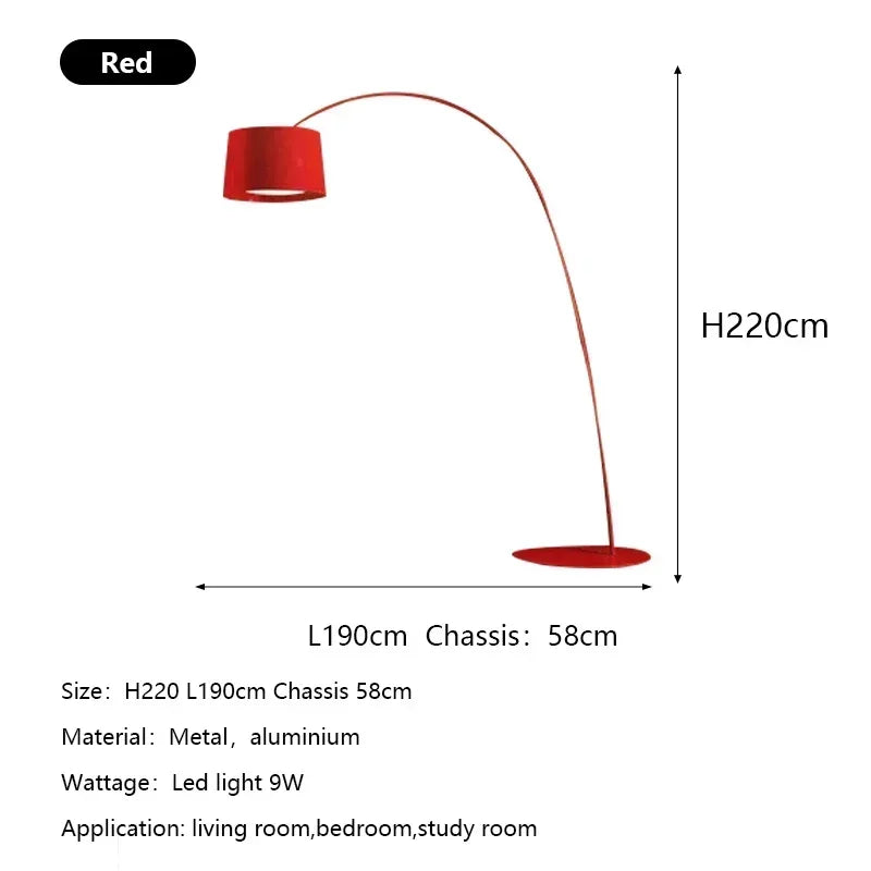 Modern Minimalist Led Floor Lamps Nordic Arc Living Room Sofa Stand Light Bedroom Bedside Lamp Decoration Home Lighting Fixtures