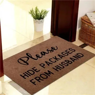 Welcome Home Non-Slip Washable Floor Mat – Easy Clean Decorative Doormat for Home & Office
