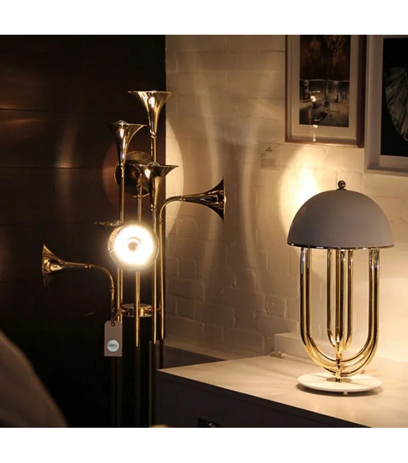 Modern New Arrival Antique Style Hotel Decorative Mushroom Shape Desk Lamp Luxury LED Table Lamp For Office Living Room light