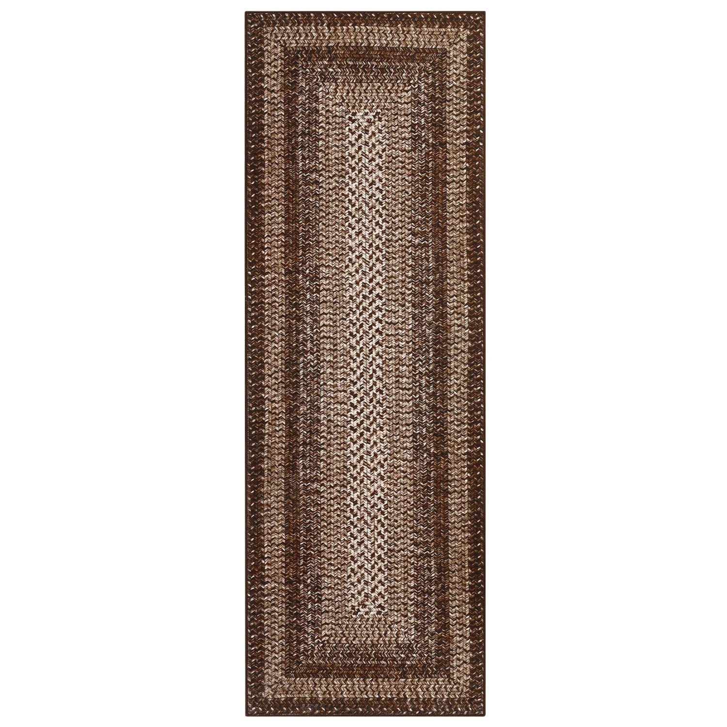 Washable Area Rugs Large Rugs for Living Room Modern Braided Print Non Slip Rug Indoor Floor Cover Accent Carpet for Bedroom