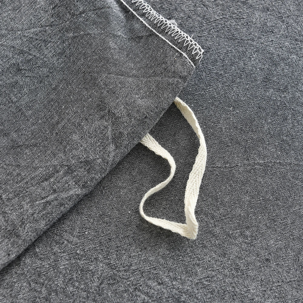 Cotton Duvet Cover Set – Japanese Grid Style (King Size, 220×240)