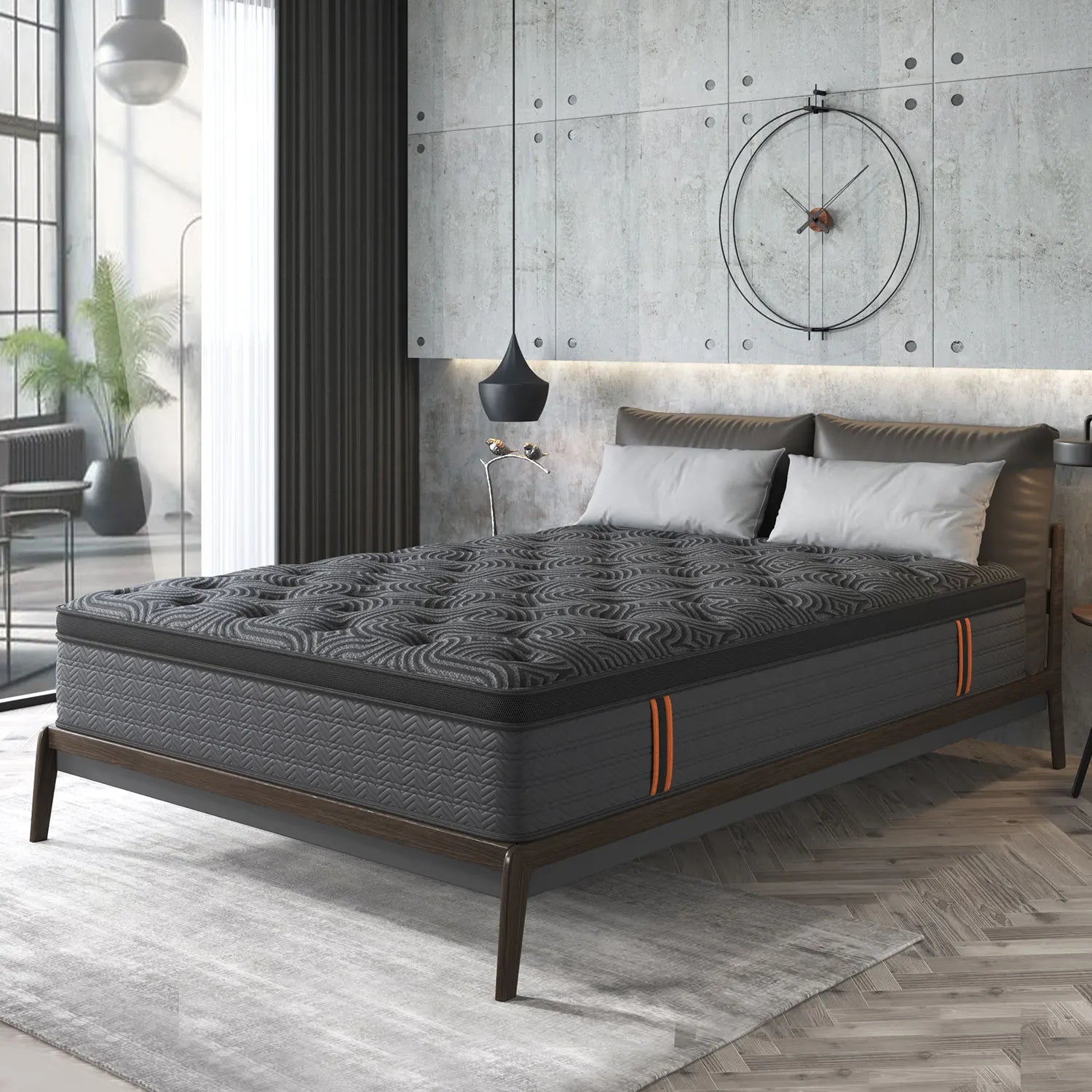 Memory Foam Hybrid Mattress – Twin / Full / Queen / King (10 / 12 / 14 Inch, Medium Firm)