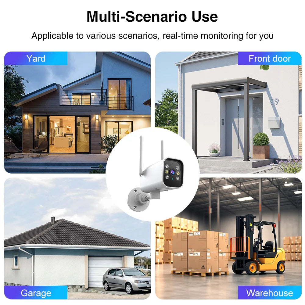Outdoor WiFi Security Camera – 1080P IP CCTV with Auto Tracking