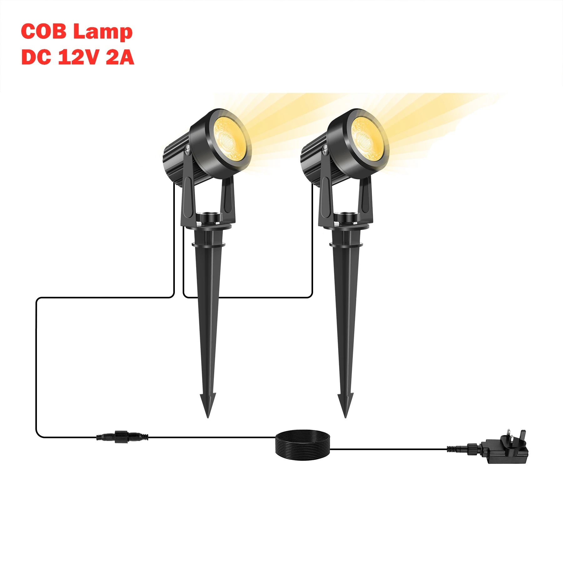 2/4/6/8/10 Lights Low Voltage Landscape Lighting 12V/27V Outdoor Lamp Garden Decoration Outdoor Lighting 800LM Landscape Light