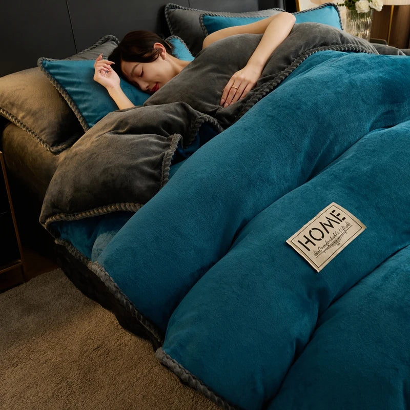 Milk fleece bedding thickened blanket winter lamb wool quilt warm dormitory single double quilt core spring autumn comforter