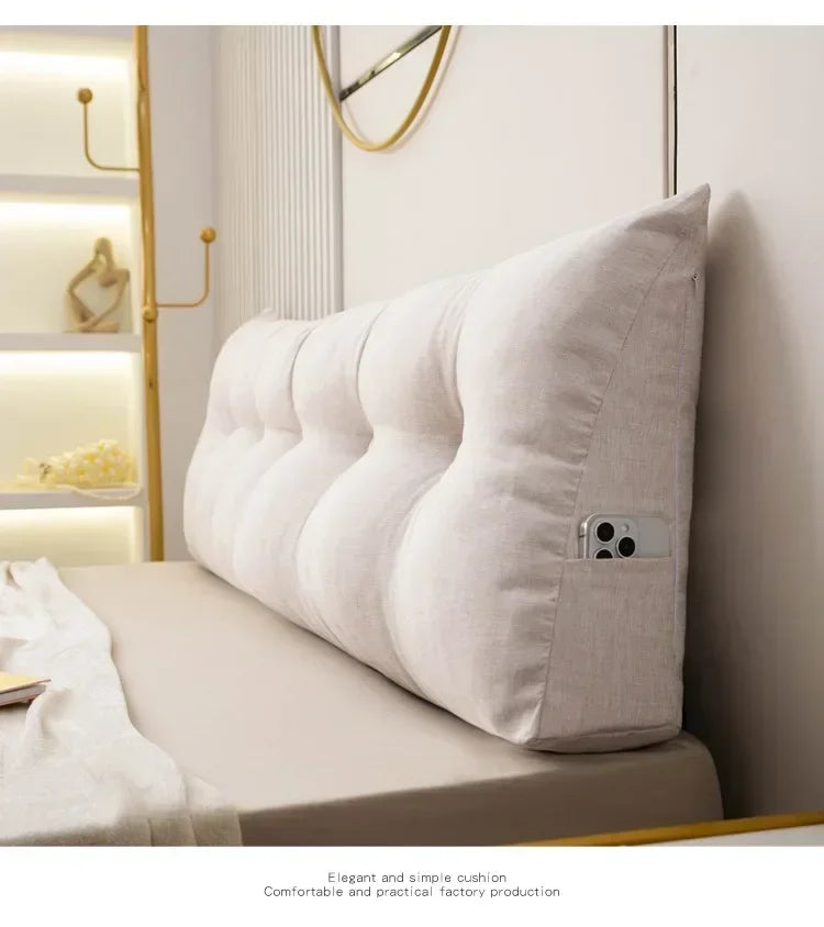 Headboard Pillow Triangle Cushion Backrest Pain Relief Sofa Waist Cushion Wedge Sleeping Pillow for Decorative Pillows for Bed