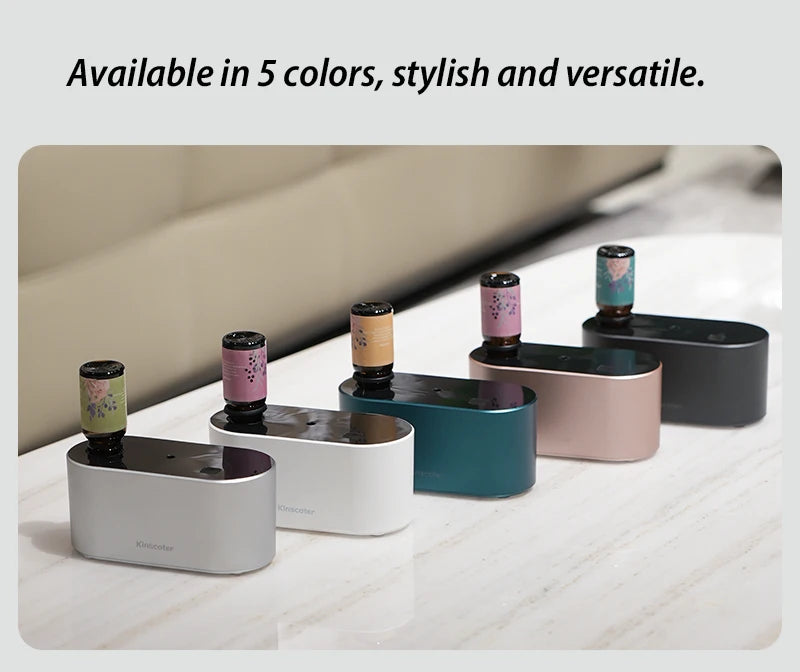 KINSCOTER Premium Portable Waterless Aroma Diffuser Compact Essential Oil Nebulizer Ideal Scent Machine for Gifting