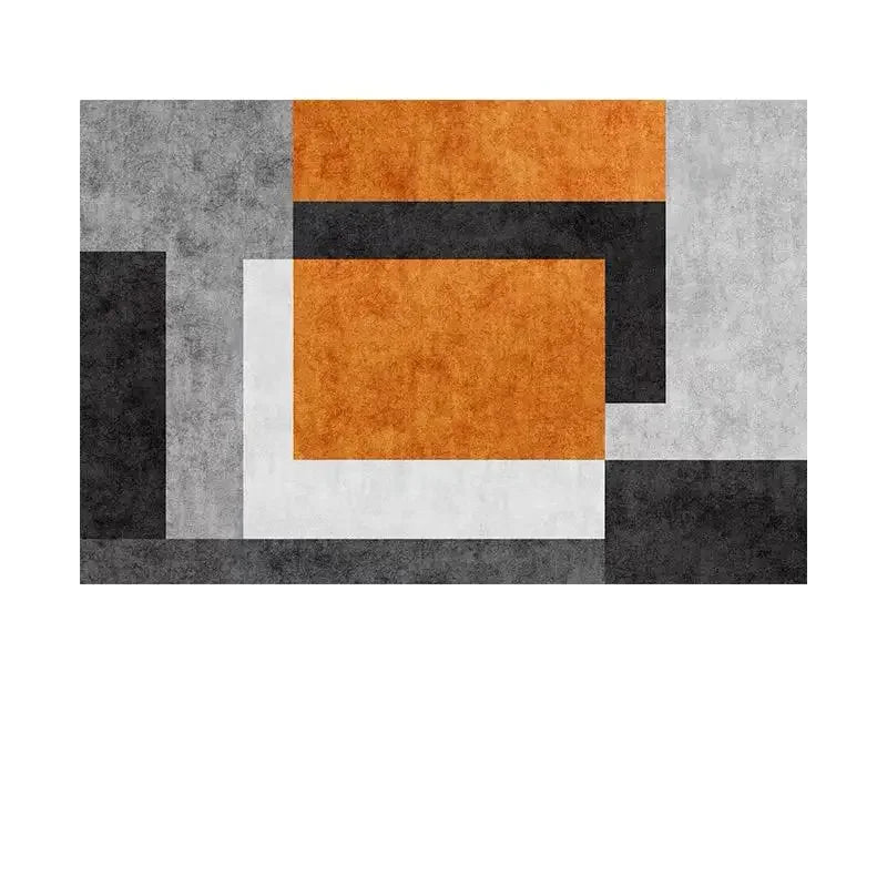 Striped carpet is  , suitable for use in living rooms, bedrooms, balconies and home decoration.