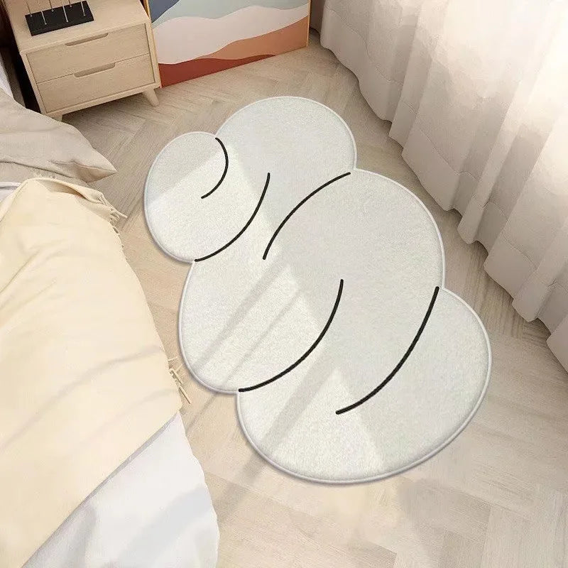 VIKAMA Imitation Cashmere Carpet Anisotropic Passable Cat Non-slip Wear-resistant Stain-Resistant Washable Children's Room rugs