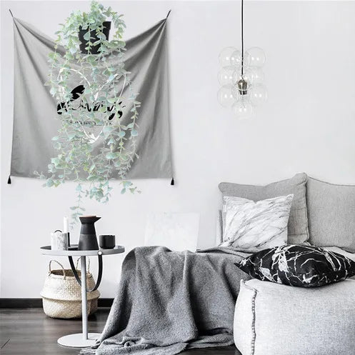 Artificial Hanging Eucalyptus Plants with Pot Fake Plants Hanging Vines Shelf Plants Decor Potted Plants for Home Indoor Decor