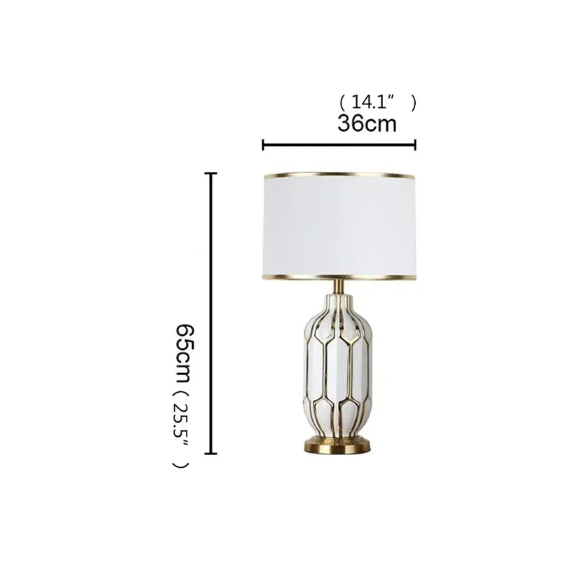 CEDRIC Table Lamps Desk Lighting Contemporary Ceramic LED for Home Office Creative Hotel Decoration