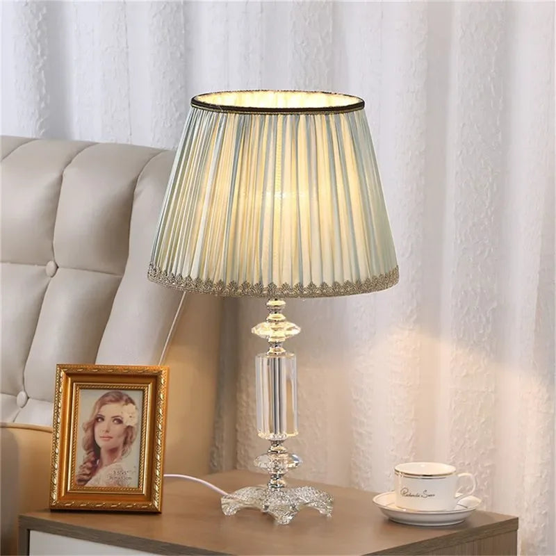 Luxury Crystal Table Lamp  Fashion Modern Living Room Bedroom Study Villa Hotel Home Decoration Lightled lamp led lamp