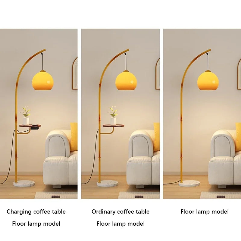 OUTELA Nordic Floor Lamp Modern Family Iiving Room Bedroom Homestay Creativity  LED  Decorative Standing Light