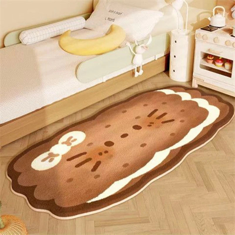 Floor Bath Waterproof Anti-Slip Bedside Rug For Bedroom, Winter Protection Home Decoration For Autumn And Winter