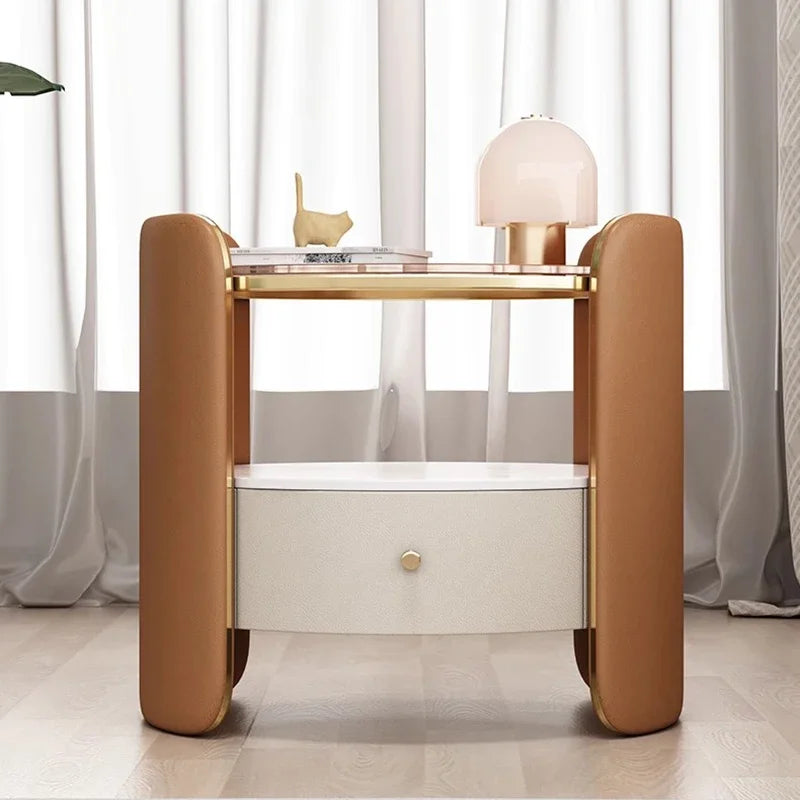 Reative Beauty Night Table Exquisite Trendy Elegant Storage Nightstand With Drawers Comodini Camera Letto Bedroom Furniture