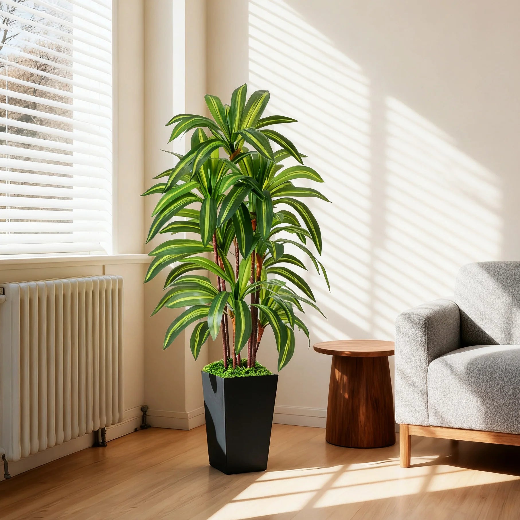 5 feet artificial Brazilian tree with potted artificial tree with artificial plant greening fake tree suitable for home use