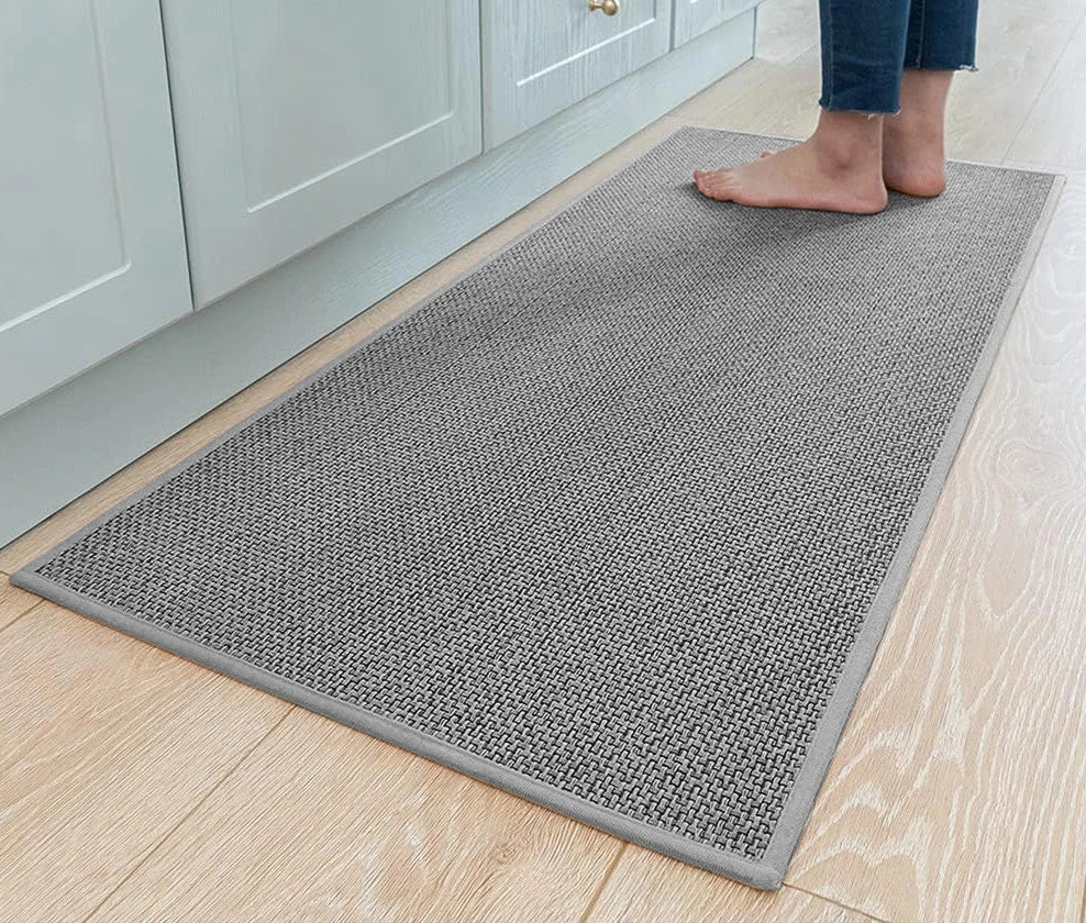 Microfiber Kitchen Rug Non-slip Washable Absorbent Kitchen Rug Wear-resistant Thick Corridor Carpet Home Door Floor Mats