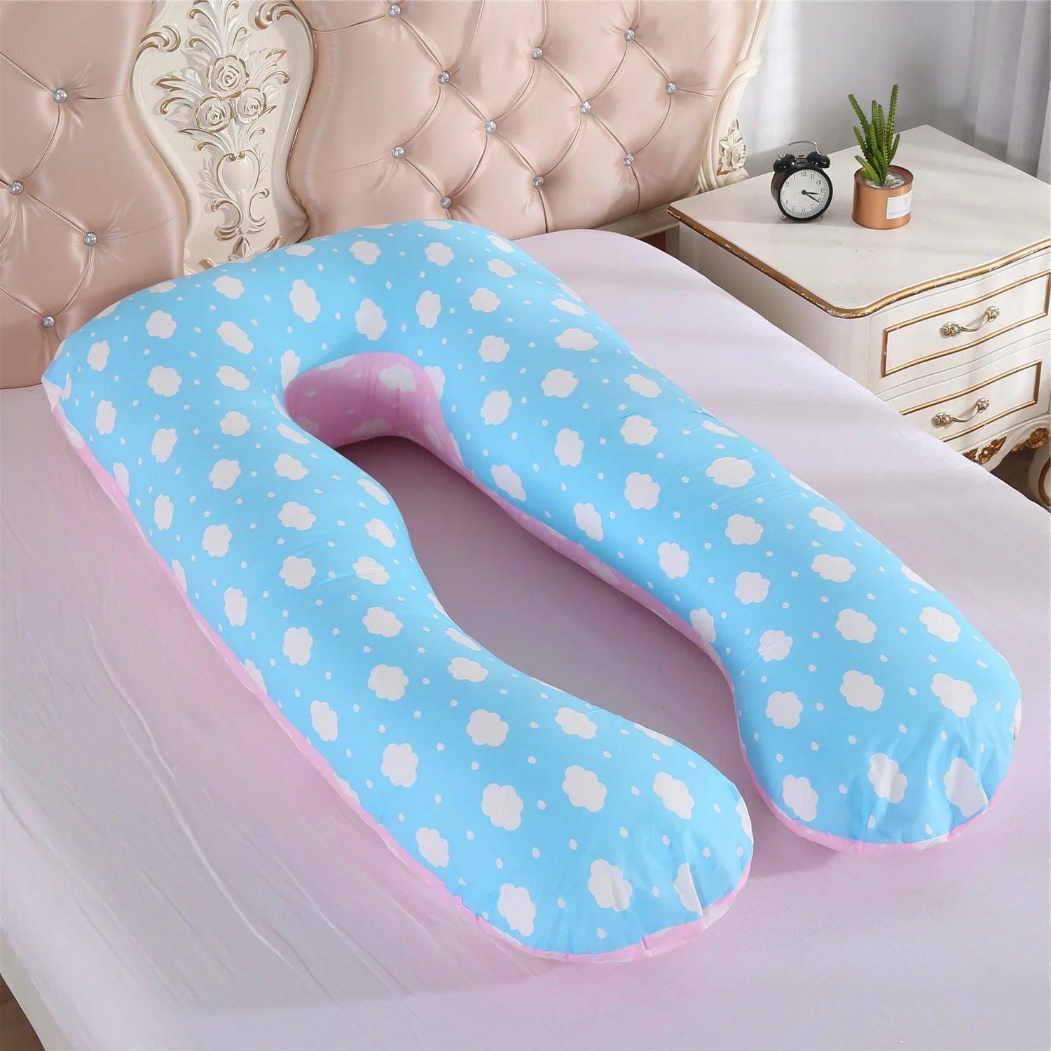 Multifunctional Pregnant Women's Pillow Side Lying Pillow Pure Cotton Detachable and Washable U-shaped Napping Pillow Cushion