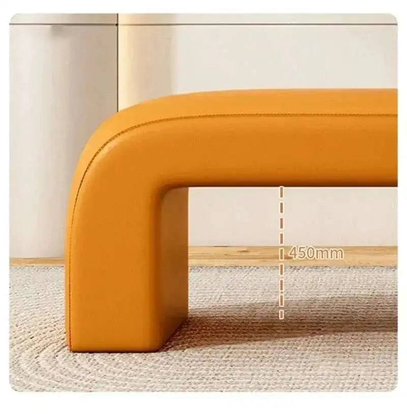 Nordic Shoe Changing Stool – Bedroom End-of-Bed Ottoman Bench