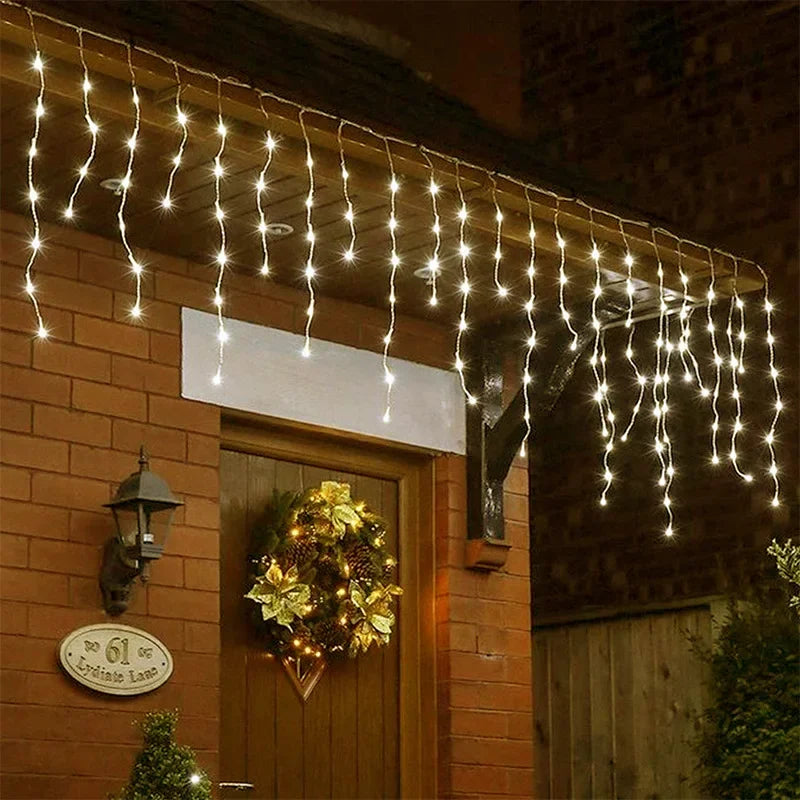 8 Modes USB Ice Stick Light String   Christmas LED Light Indoor Garland Home Party Garden New Year Bedroom Curtain Decoration