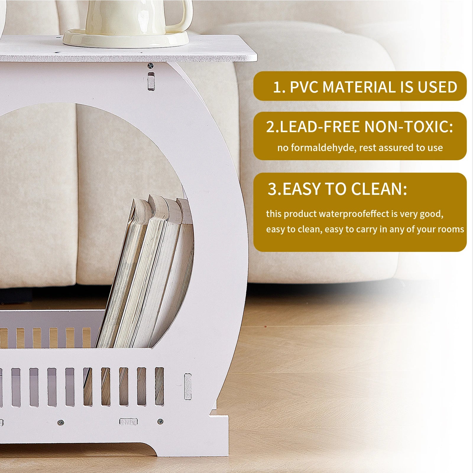 Corner Side Table Living Room Curved Small Round Table Creative Simple Round Small Apartment Bedside Table Small Table For Loung