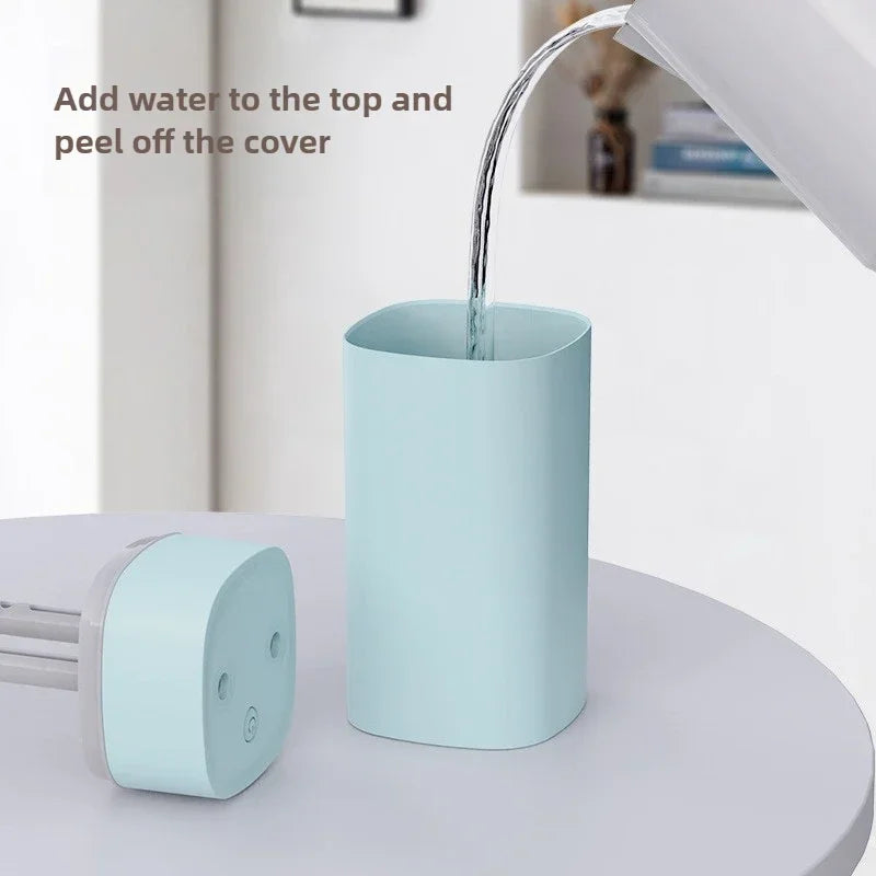 600ML Luminous Air Humidifier Double Spray Port Essential Oil Aromatherapy Humificador Cool Mist Maker Purify for Home Office