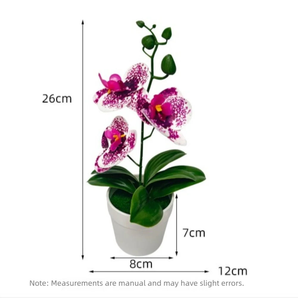 Creative 26cm Simulated  Orchid DIY Gifts Artificial Flower Bonsai Faux Flowers for Home Wedding Decor