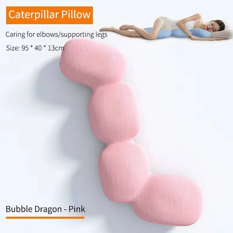 New Long Pillow For Hug Memory Foam Bed Sleeping Body For Pregnant Women Sleeper Ice Silk Comfort Long Pillow Orthopedic Cushion